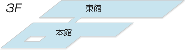 施設の3階フロアーの図