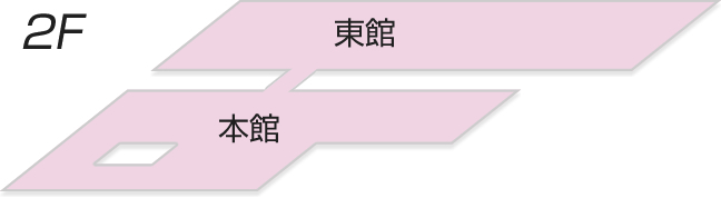 施設の2階フロアー図